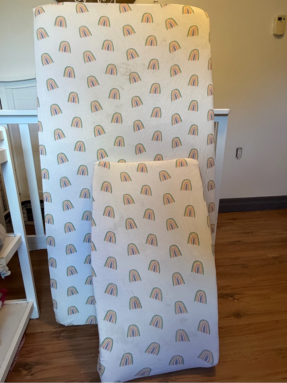 Kyte Baby Rainbow Crib SHEET + Change Pad Cover SHEET Bundle